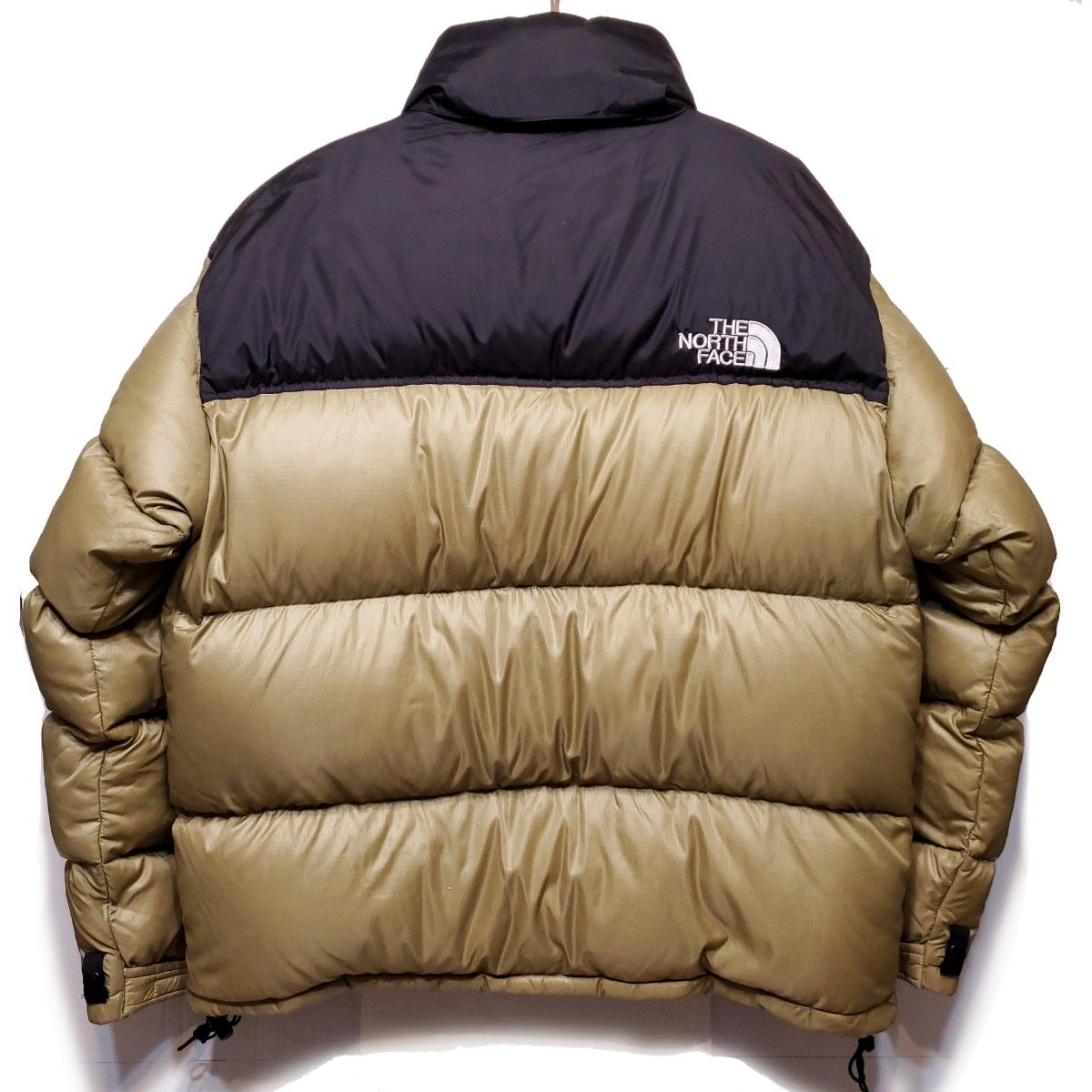 US L THE NORTH FACE NUPTSE ヌプシ 700 ダウンジャケット カーキ