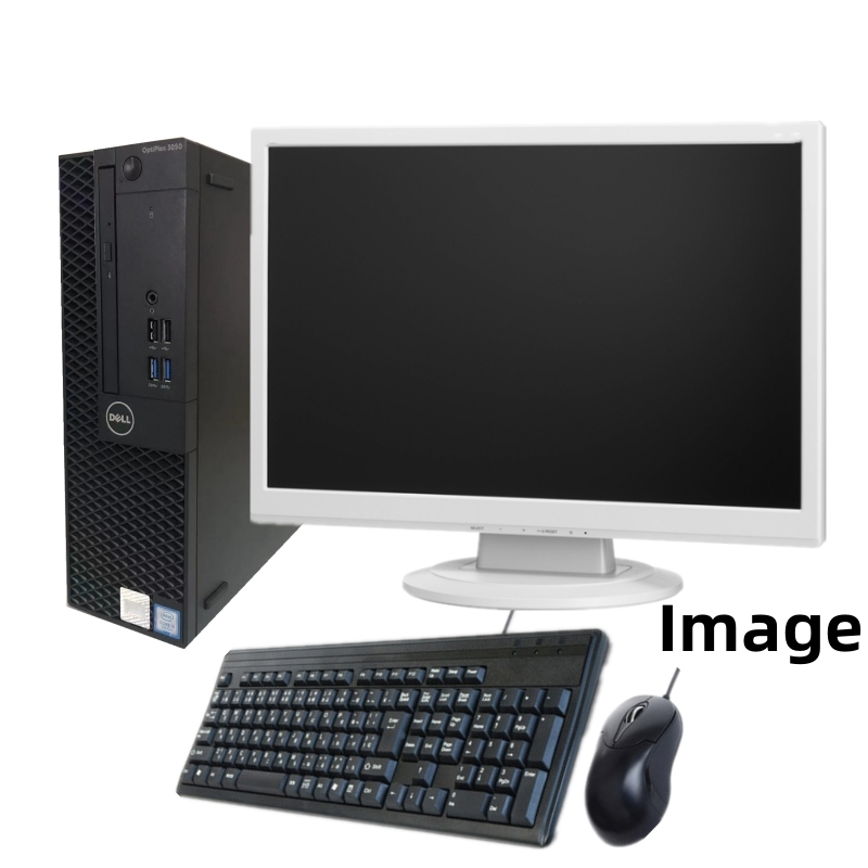 中古パソコン Windows 11 Pro 64Bit 22型液晶セット DELL Optiplex シリーズ Core i3 第六世代6100 3.7G/メモリ4G/新品SSD240GB/Office付_画像1