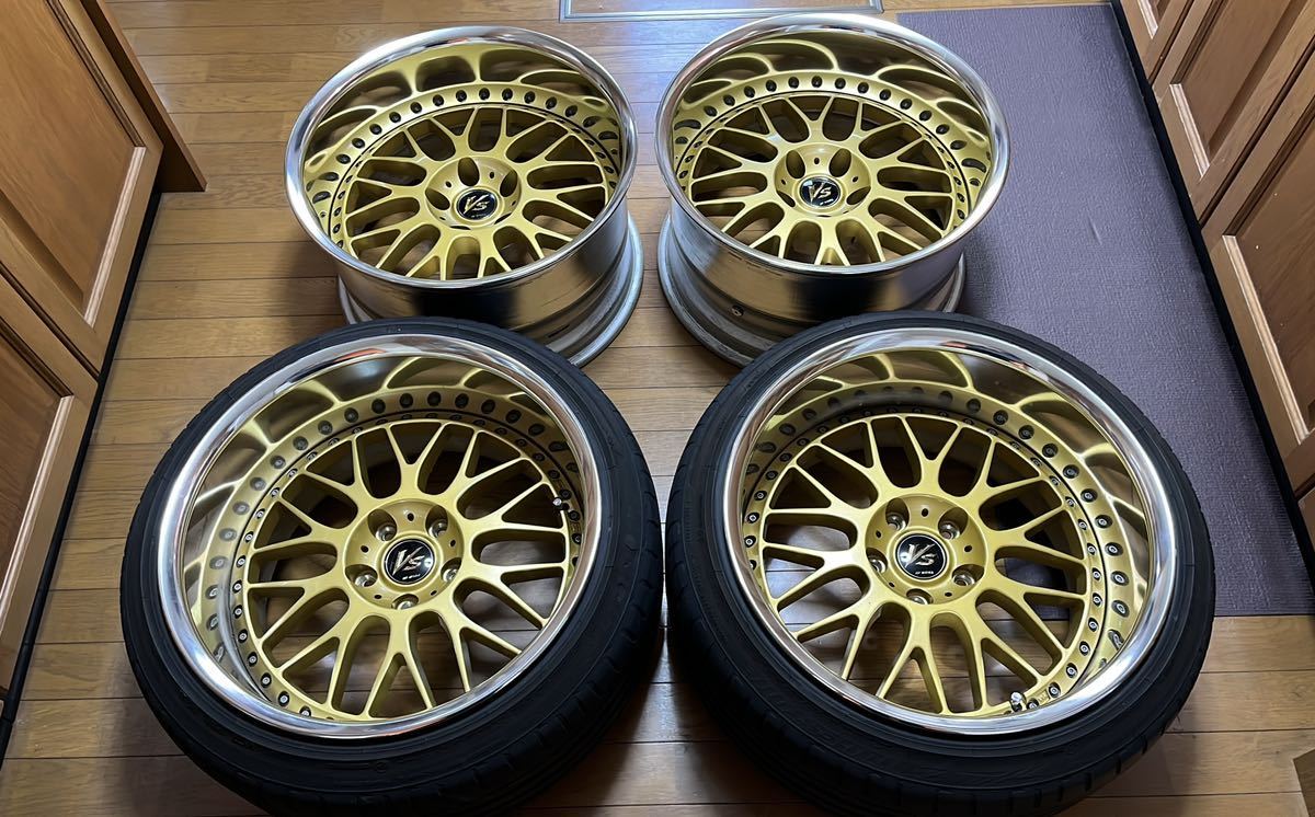 ヤフオク! - 美品 深リム ワーク vs-xx 18インチ 10j -4...