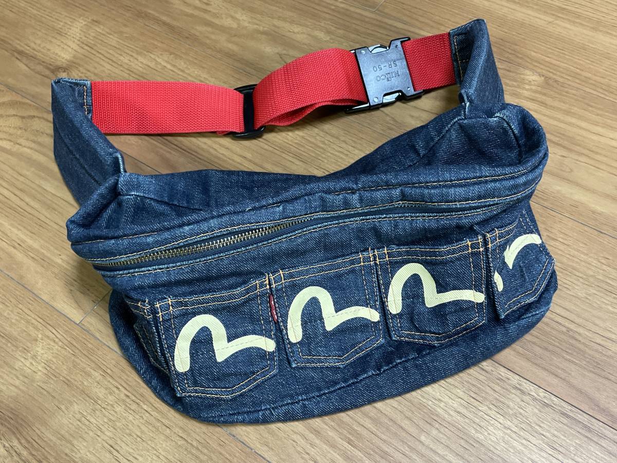 最新発見 ウエストバッグ メニーポケット エビス エヴィス EVISU