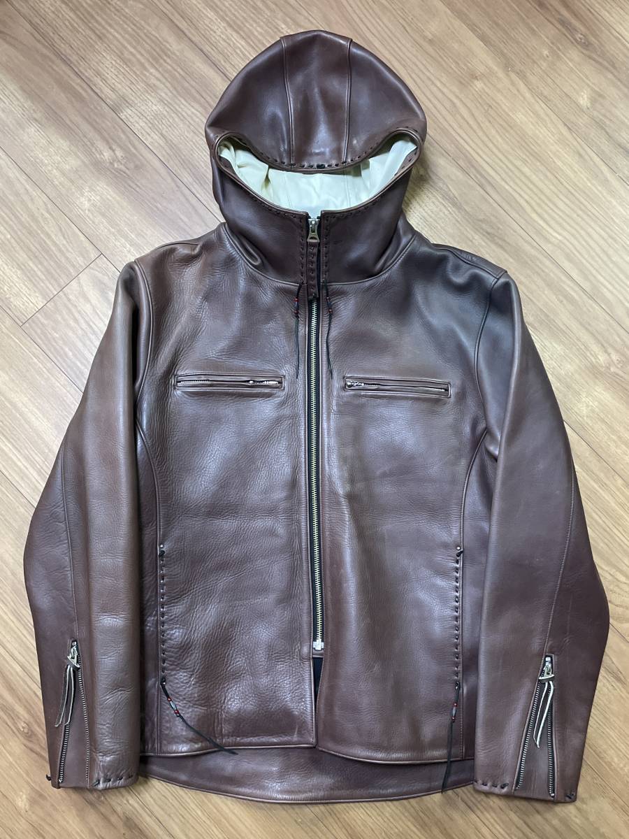 美品】 レザー マッドドッグ ナンバーワン LEATHER ONE NUMBER レッド