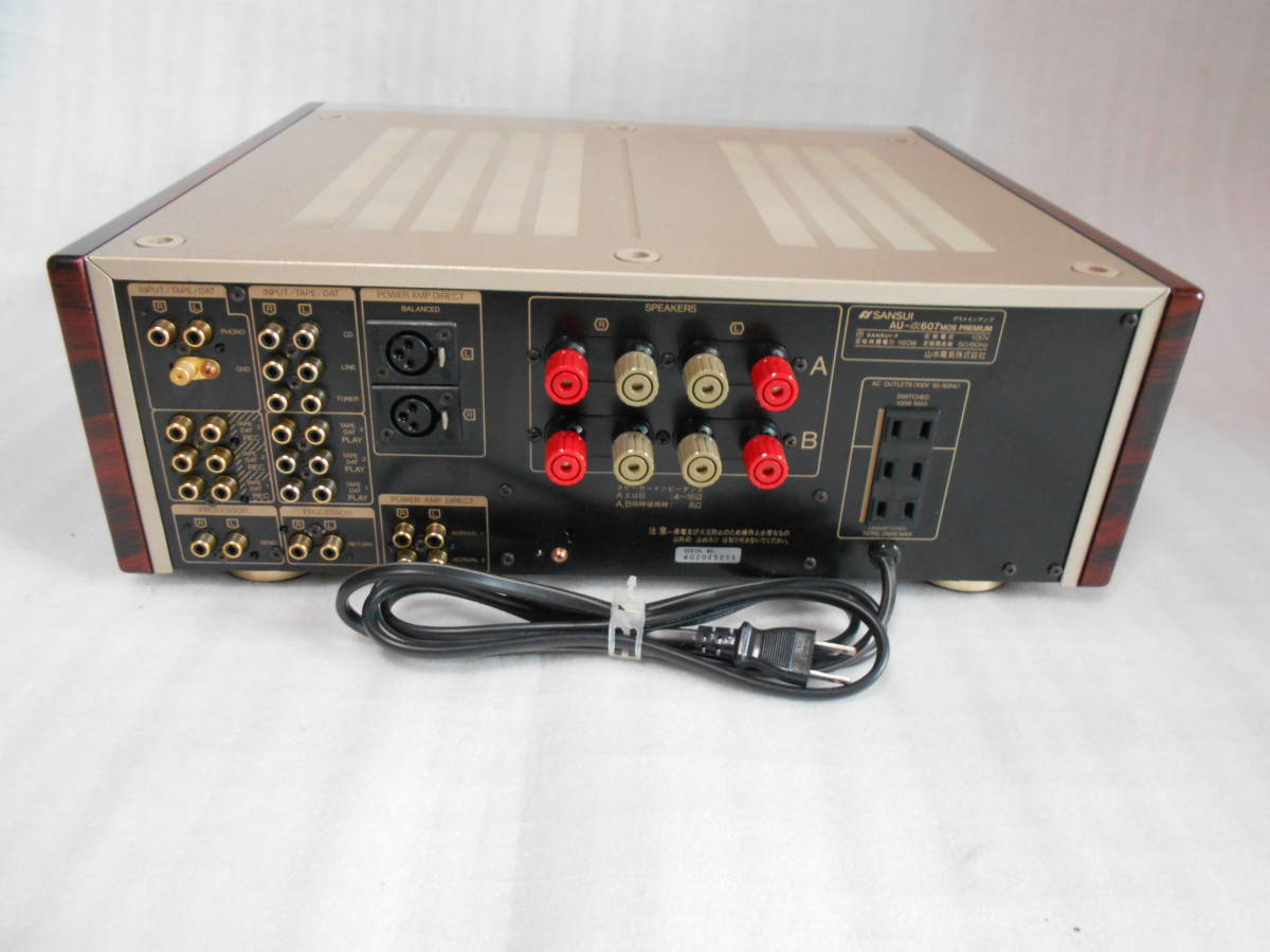 SANSUI AU-α607 MOS Premium プリメインアンプ メンテナンス済 SANSUI AU-α607 MOS Premium プリメインアンプ メンテナンス済