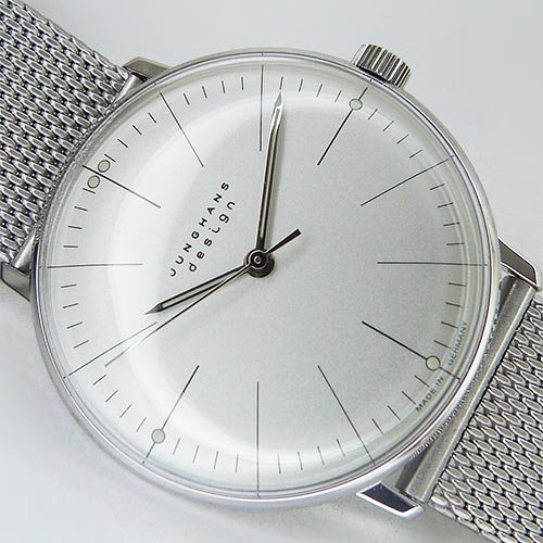  unused goods Junghans [JUNGHANS] 027 3004 44M Max Bill hand wa India 34mm hand winding 