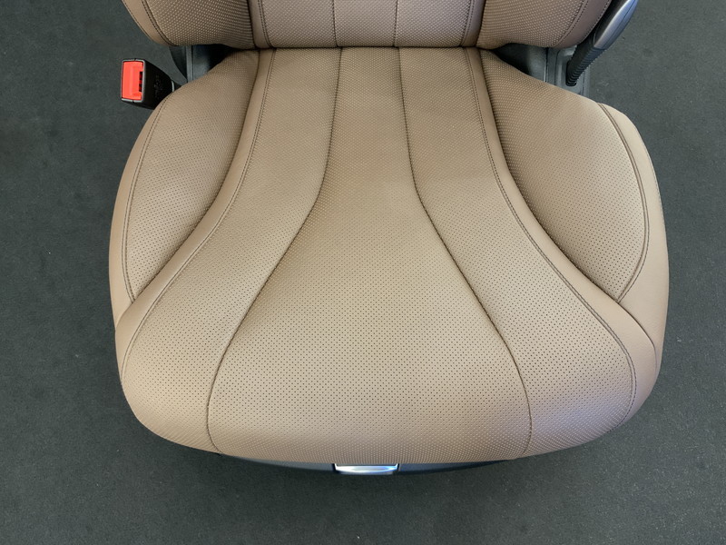 MB211 W222 S400h люкс P предыдущий период электрический натуральная кожа левый передний сиденье / обогреватель есть пассажирское сиденье * оттенок коричневого [ анимация есть ]*