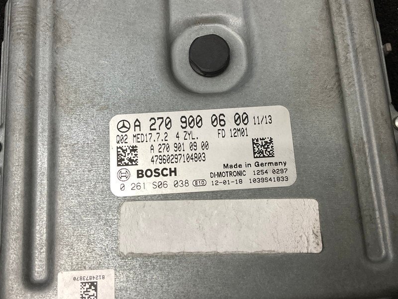 MB206 W246 B180 BE 前期 M270 エンジン コンピューター キー 鍵/EZS付 ◆A 270 900 06 00 ★動作OK/エラー無し ○_画像3