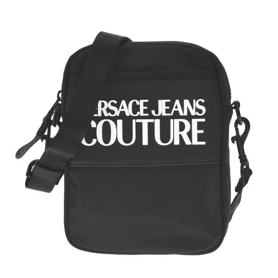 売れ筋商品 VERSACE JEANS ロゴ ブラック ボディバッグ ショルダー