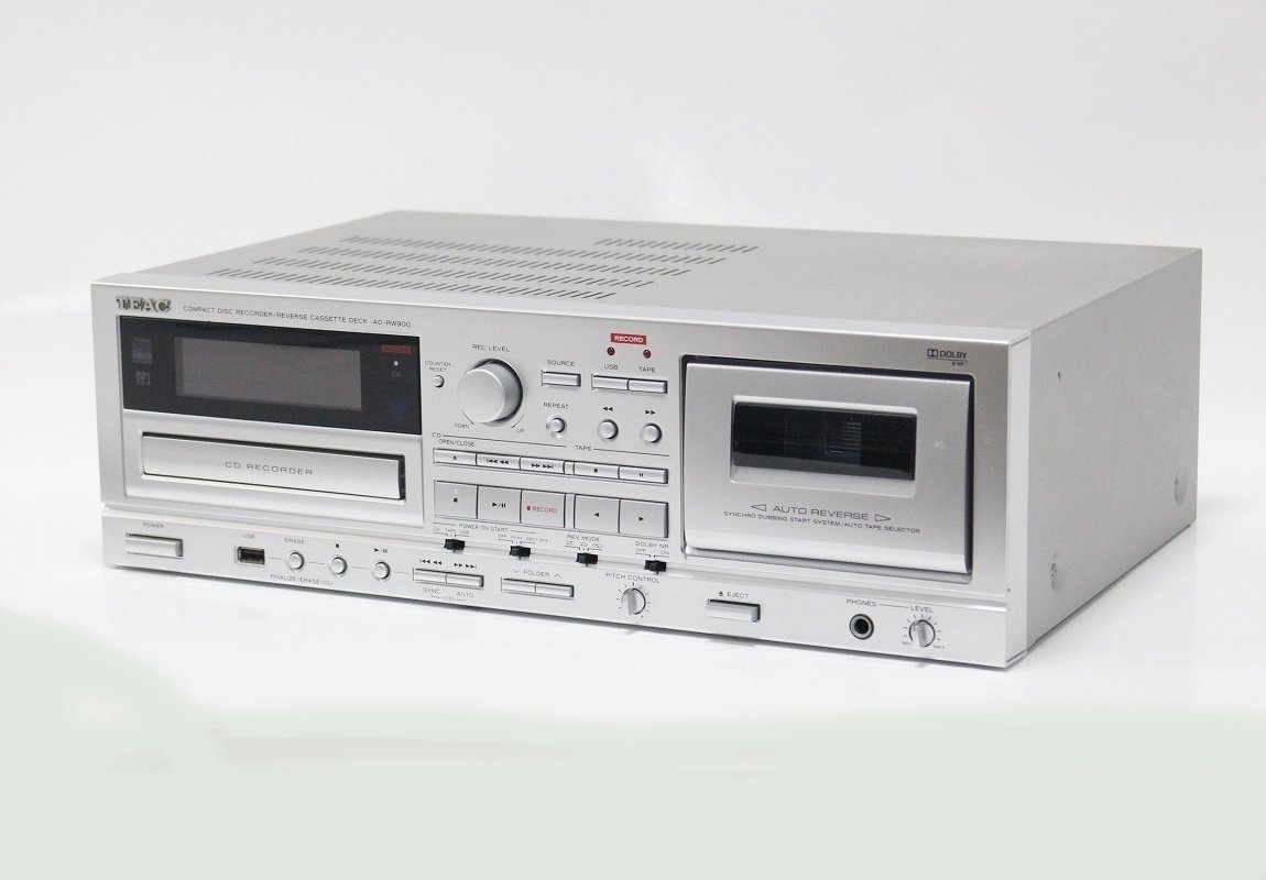 ヤフオク! - CD再生確認済 TEAC カセットデッキ AD-RW900...
