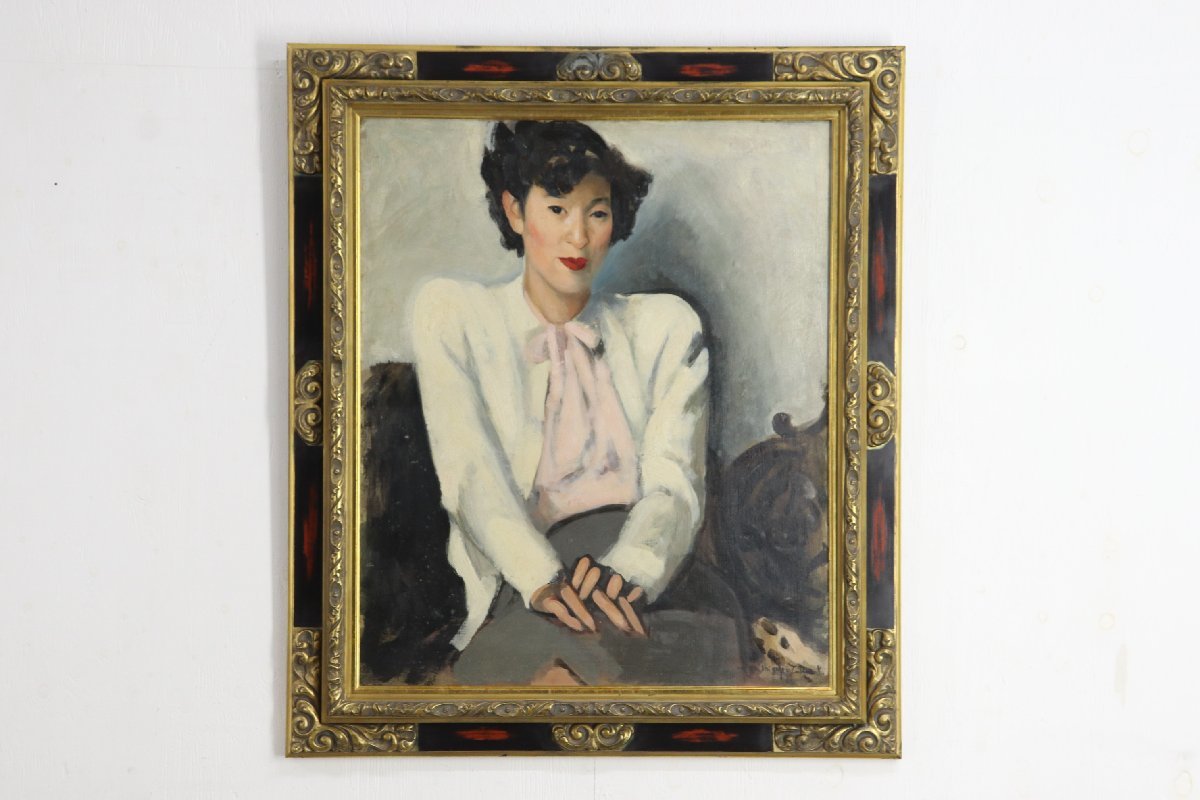 Yahoo!オークション - 真作 塚本茂 油彩 「白いセーターの女 Yahoo!オークション - 真作 塚本茂 油彩 「白いセーターの女