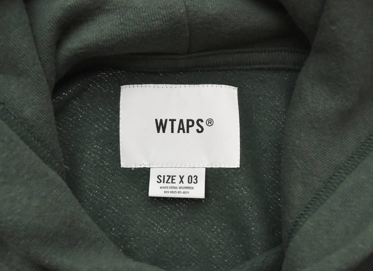 ☆ WTAPS ダブルタップス 22AW 222X3.0 HOODY CTPL バックプリント パーカー ATDT-CSM17 size3 緑 グリーン 103_画像4