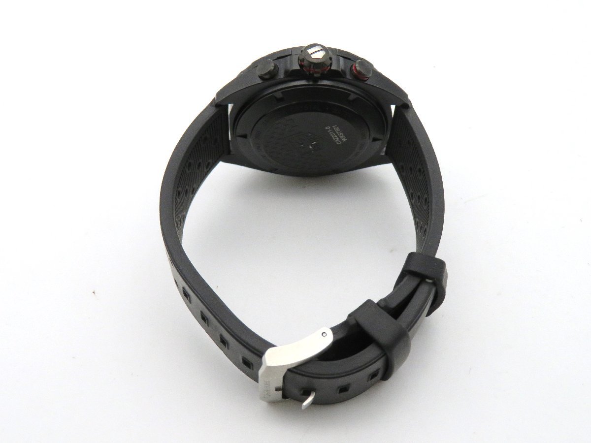 ◆1円◆稼働◆良品　タグホイヤー　CAZ2011　フォーミュラ1 クロノグラフ　黒　自動巻き　メンズ　腕時計　　A427
