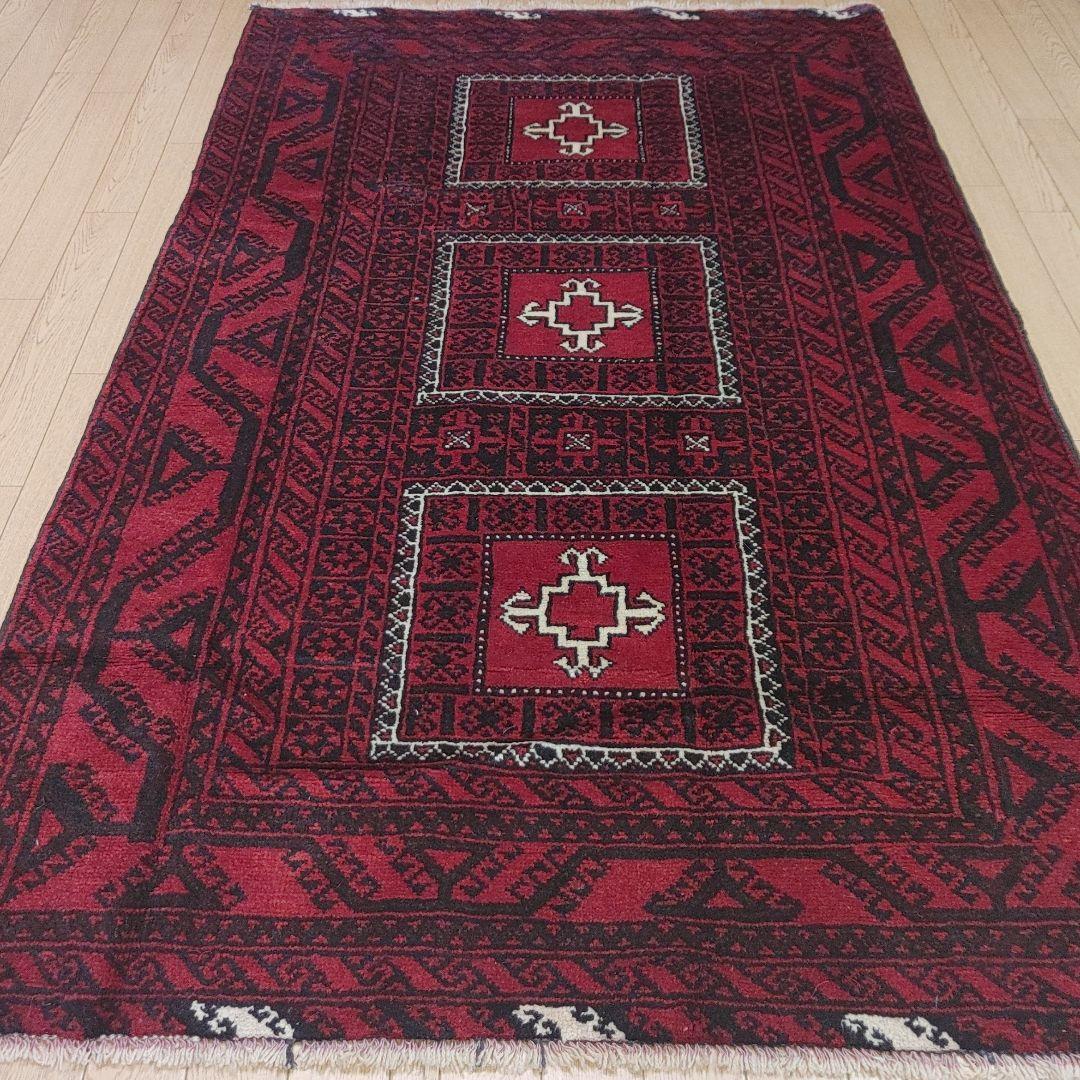 winter sall ペルシャ絨毯 NO.AD285 バルーチ 手織り 200x122ｃｍ 