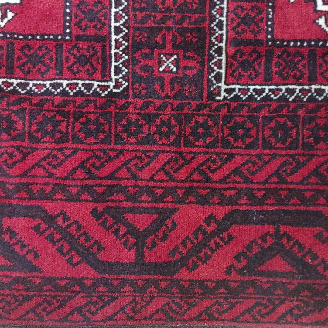 winter sall ペルシャ絨毯 NO.AD285 バルーチ　手織り　200x122ｃｍ　ウール Persia Handmade Carpet_画像2
