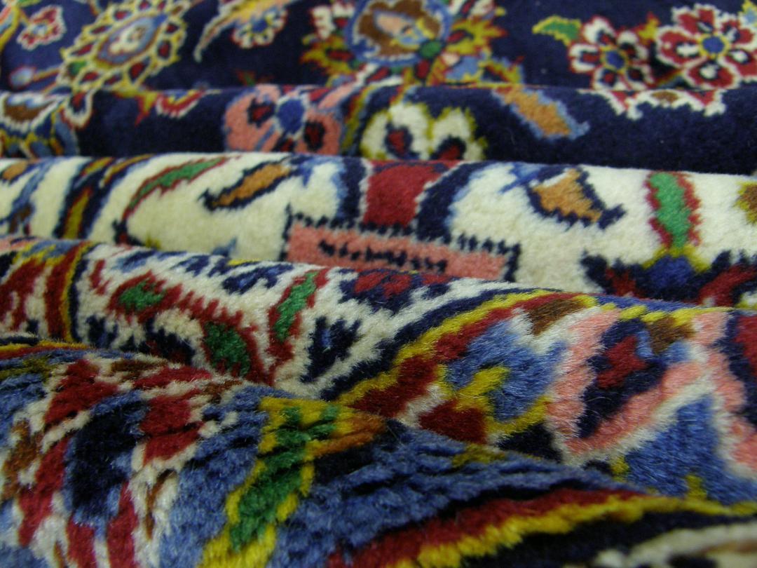ペルシャ絨毯 手織り 404x300 美術品 No.2675 カーシャーン産