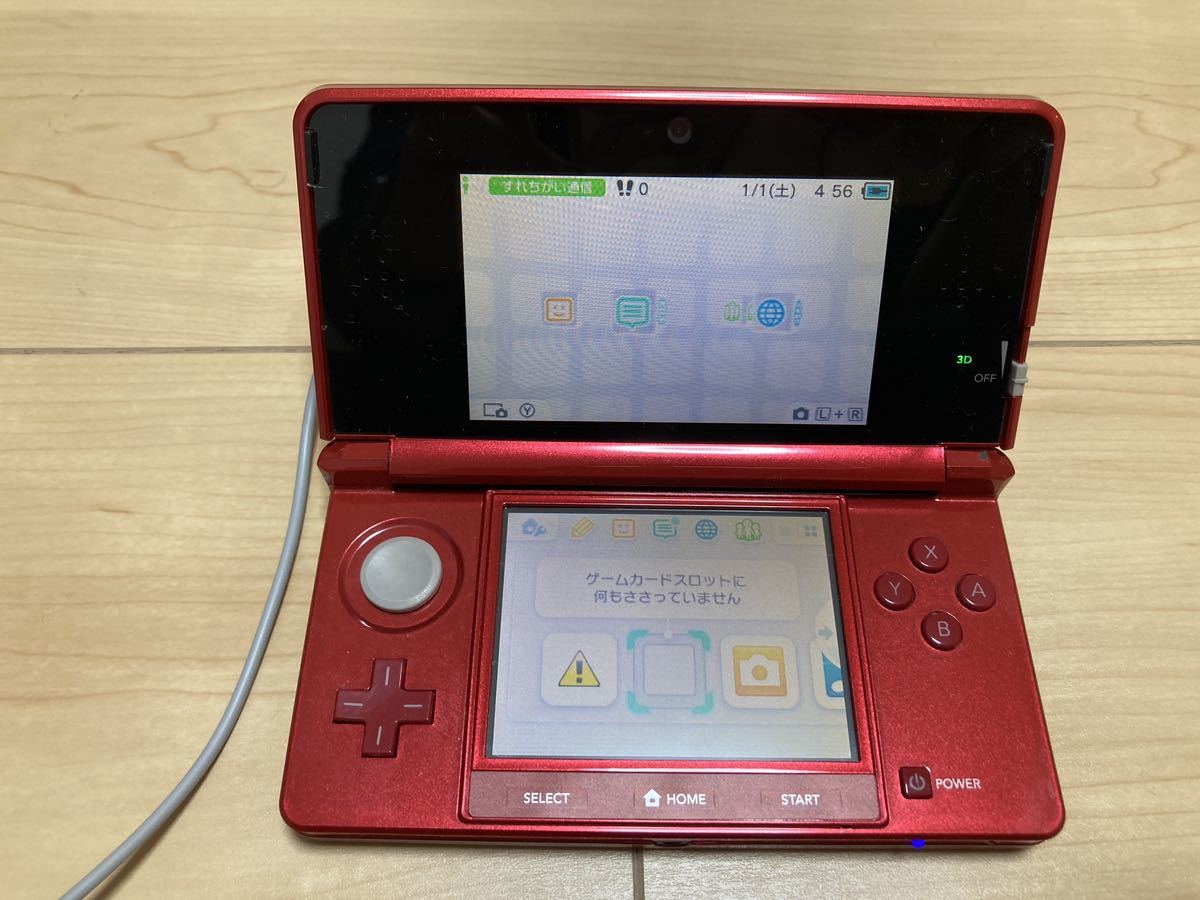 ★送料無料★動作確認済★ ニンテンドー3DS 本体 メタリックレッド