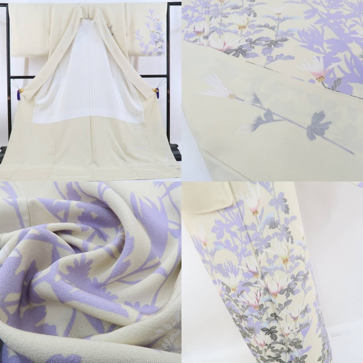 ゆめsaku2 専用出品 新品 十日町友禅 阿部佳雪 落款 着物 仕付け ゆめsaku2 専用出品 新品 十日町友禅 阿部佳雪 落款 着物 仕付け
