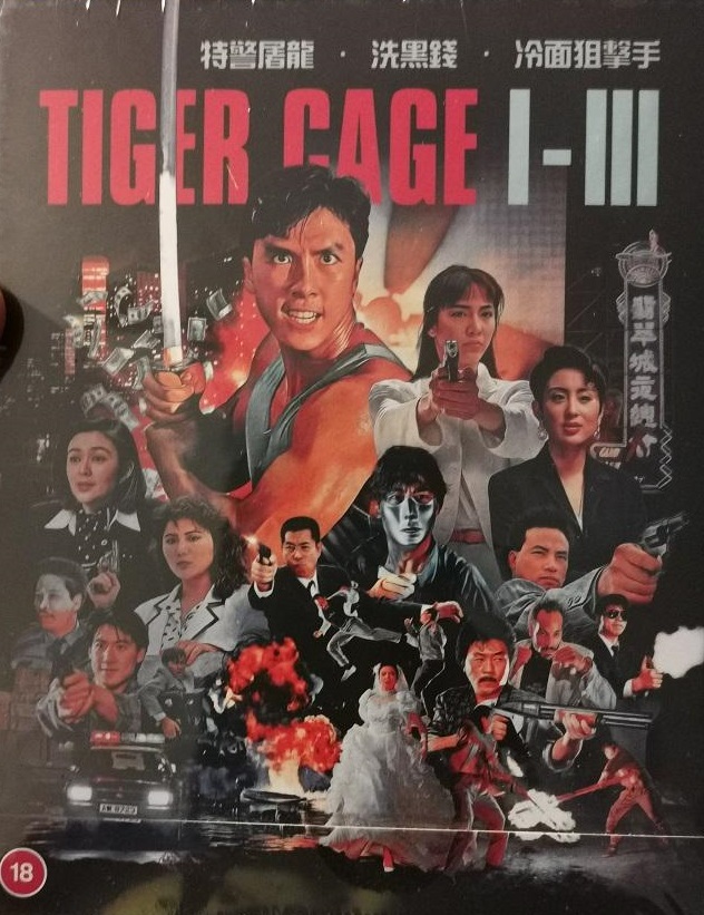 ドニー・イェン、ジャッキー・チュン/『Tiger Cage Trilogy - DELUXE COLLECTOR'S EDITION』/イギリス発売/ブルーレイ3枚組BOX(初回限定版)_画像1