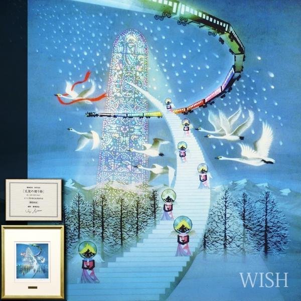 Yahoo!オークション - 【真作】【WISH】藤城清治「天使の贈り物 Yahoo!オークション - 【真作】【WISH】藤城清治「天使の贈り物