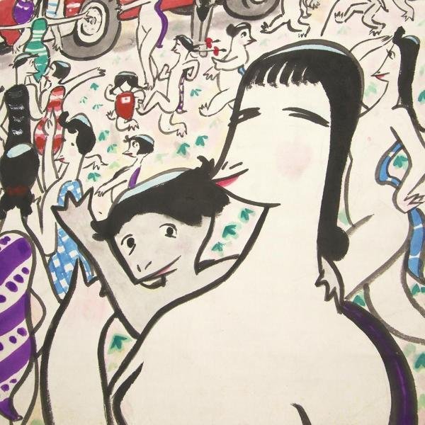 Yahoo!オークション - 【真作】【WISH】清水崑 水彩 掛軸 賀正 Yahoo!オークション - 【真作】【WISH】清水崑 水彩 掛軸 賀正