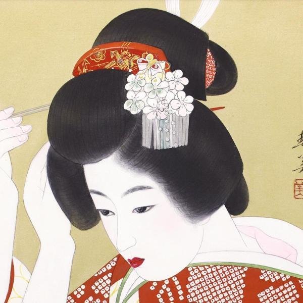 Yahoo!オークション - 【真作】【WISH】立石春美「装」日本画 6 Yahoo!オークション - 【真作】【WISH】立石春美「装」日本画 6