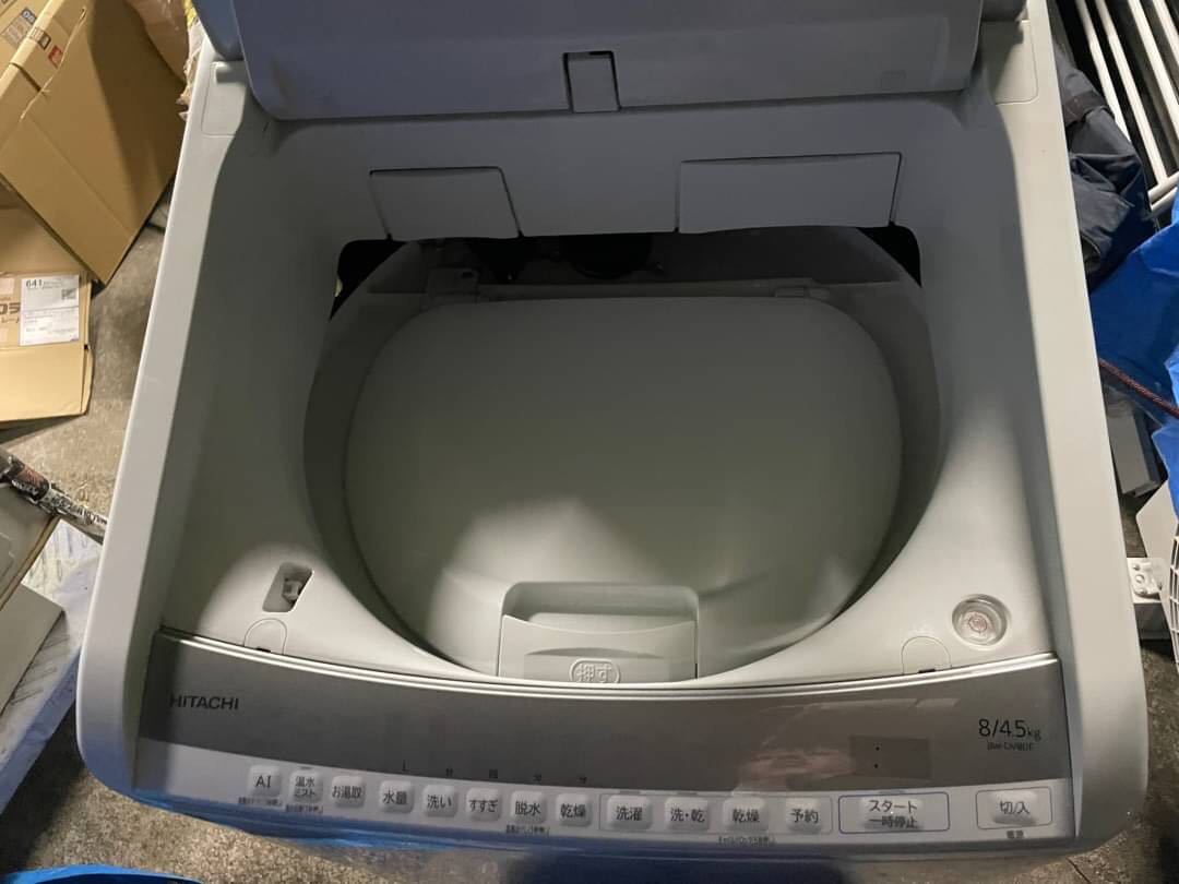 ○GW8123 HITACHI 日立ビートウォッシュ 全自動洗濯機 BW-DV80F 21年製○_画像8