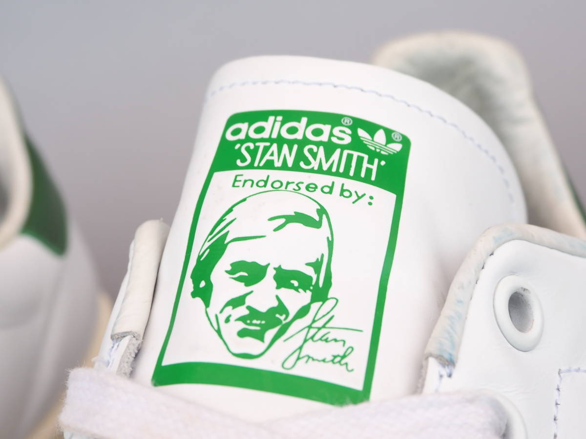 レア!! 29cm 限定 14年 adidas Originals STAN SMITH スタンスミス ガラスレザー 白 x 緑 天然皮革_画像9