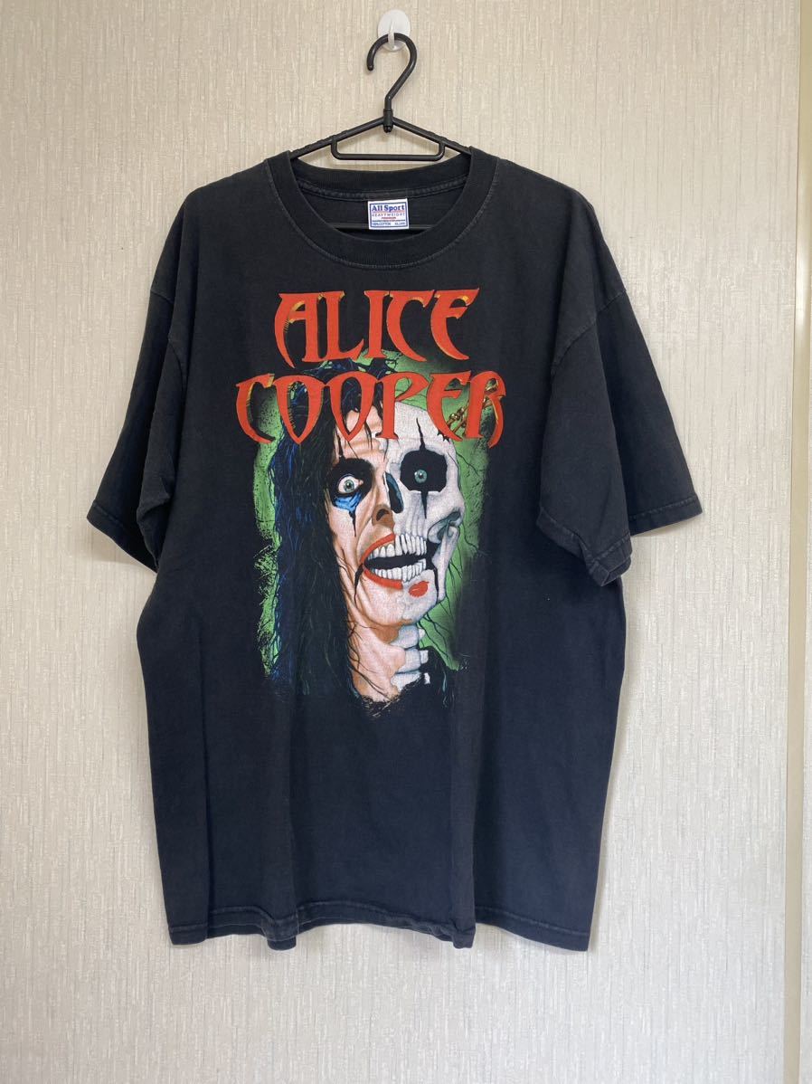 00'S ALICE COOPER Tシャツ　ヴィンテージ　当時物　サイズXL アリスクーパー　コピーライト　ブラック　バンドTシャツ　マリリンマンソン_画像1