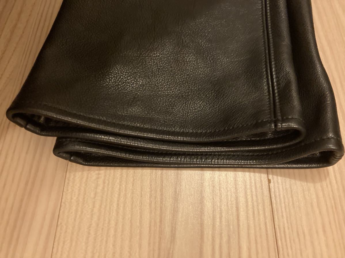 CHROME HEARTS クロムハーツ 美品 レザーパンツ 5POKET フレアニー カーフレザー 希少 SIZE 30 パンツ レザー_画像9