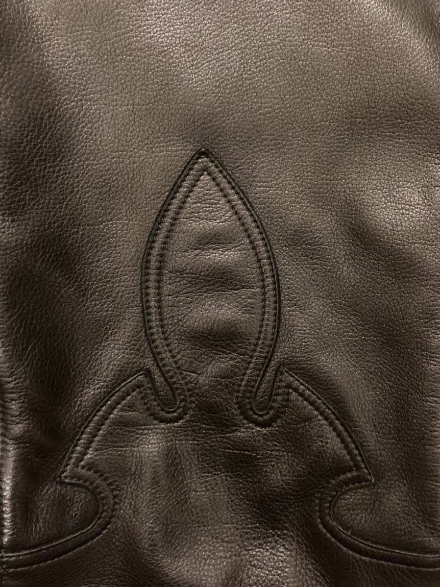 CHROME HEARTS クロムハーツ 美品 レザーパンツ 5POKET フレアニー カーフレザー 希少 SIZE 30 パンツ レザー_画像5