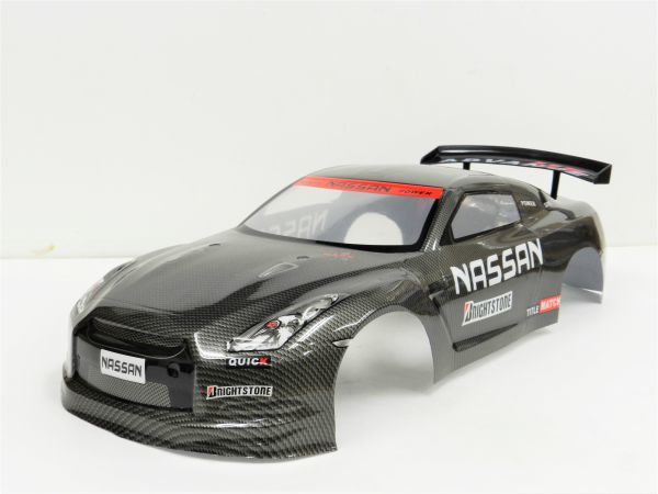 話題の行列 ニッサン R35 GTR タイプ カーボンブラック 1 10 ドリフト