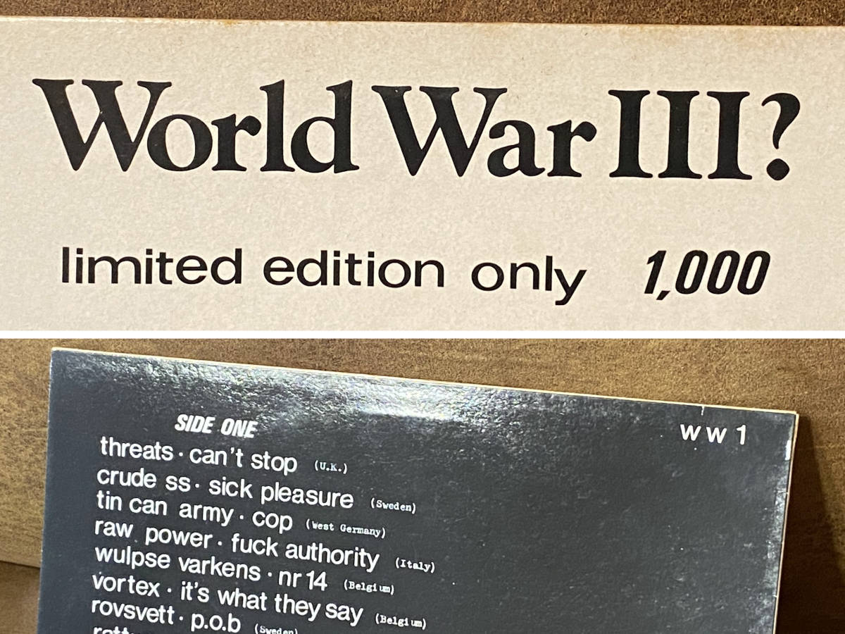 中古 World War III? 3 アナログ レコード LP # 1986年 オムニバス 英 UK 欧州 ヨーロッパ ハードコア パンク hardcore punk Compilation_画像5