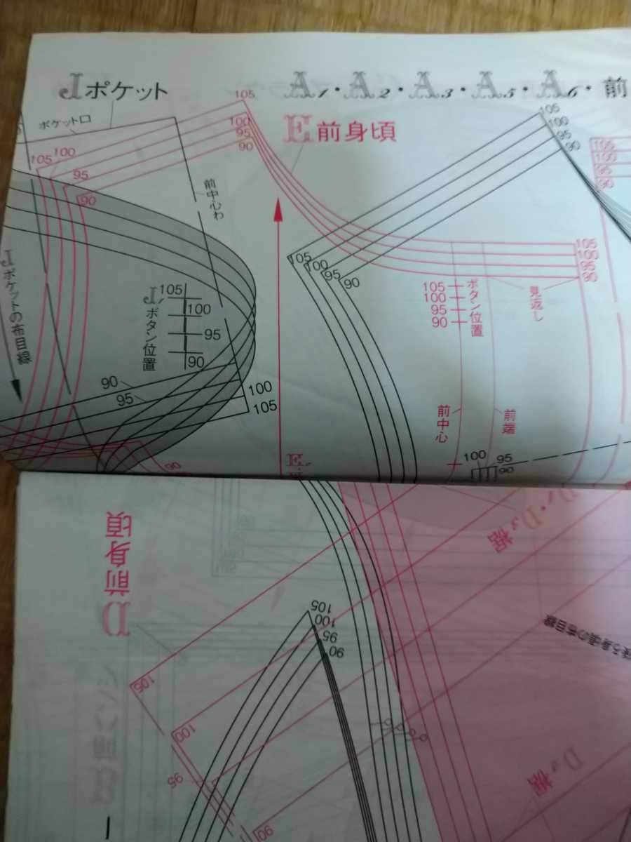 型紙有　ちいさなおんなの子とおとこの子の、服とこもの 奥山千晴／著　文化出版局　図書館廃棄本_画像5