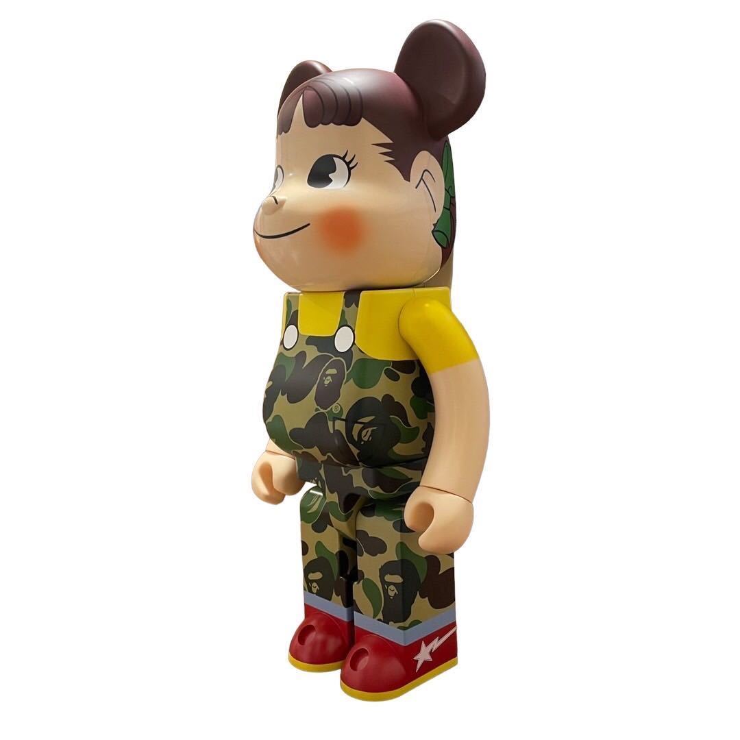 【新品未使用】 BE＠RBRICK BAPE(R) × ペコちゃん 1000% グリーン ベアブリック_画像3