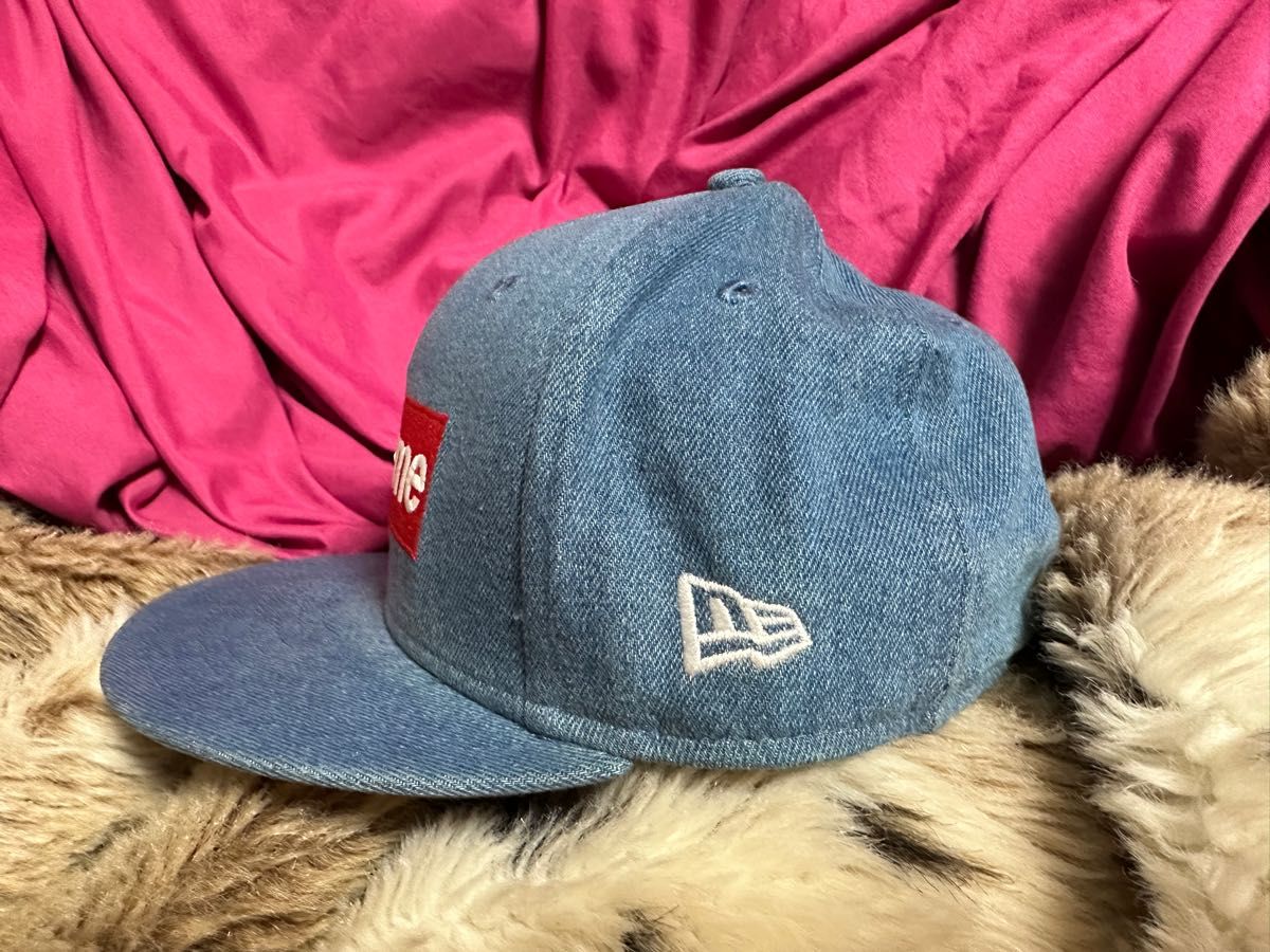 supreme box logo cap denim newera シュプリーム ボックスロゴ