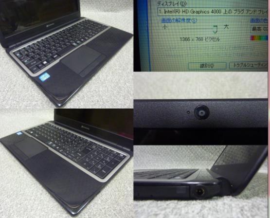 Windows XP,7,10,11 選択可 Gateway NE570-F34D ★第3世代 Core i3-3217U/4GB/500GB/DVD/無線/カメラ/HDMI/便利なソフト/リカバリ作成/1857_画像4