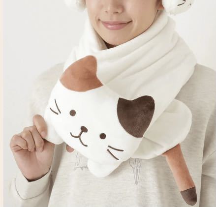 ヤフオク! - 新品 ふくふくにゃんこ マフラー ミケランジェロ...