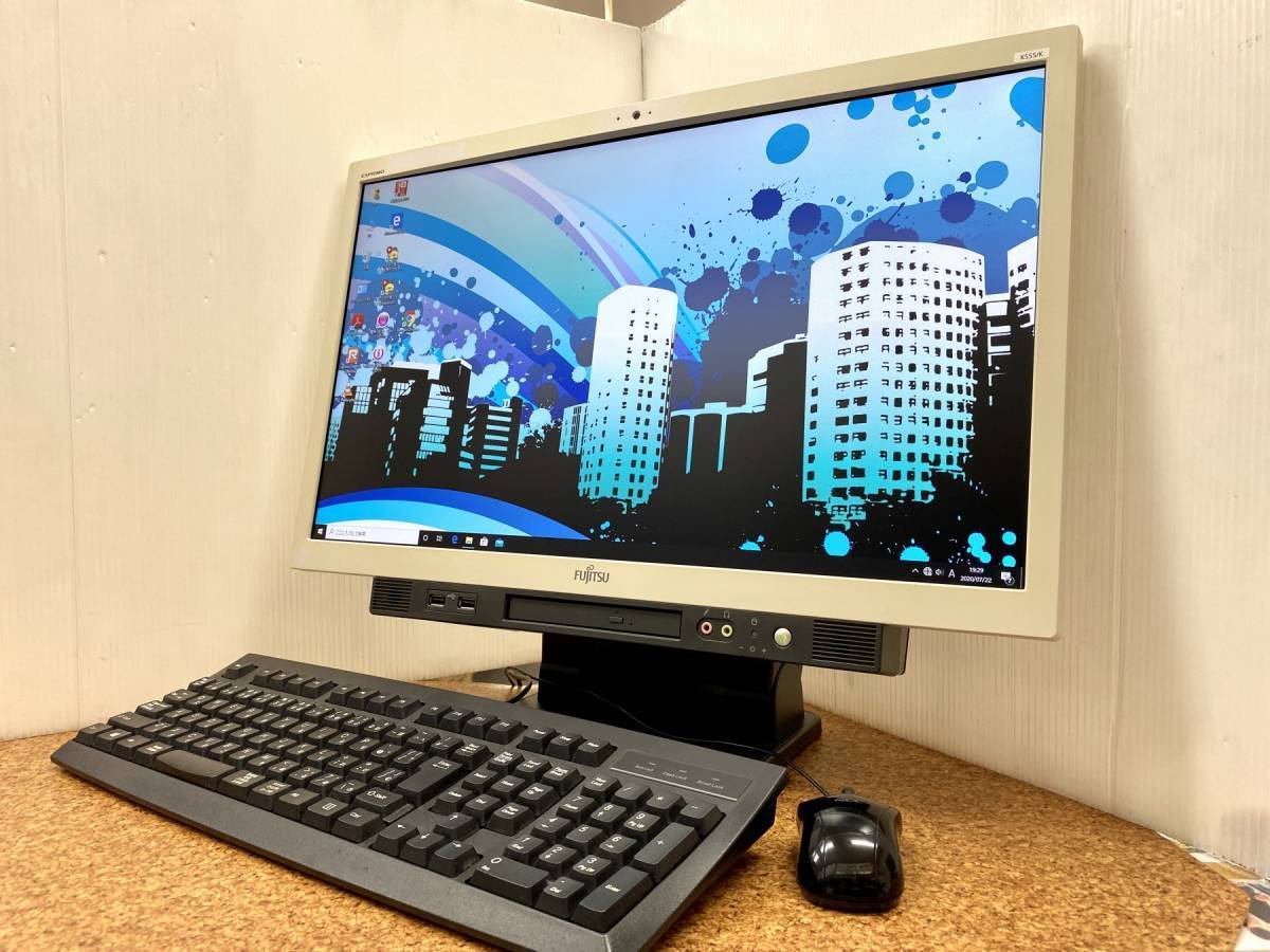 美品＞富士通 一体型PC 高年式 キーボード・マウス付 Office付 www