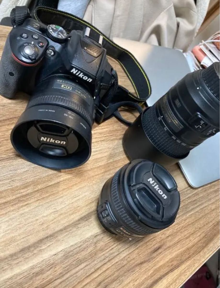 大切な Nikond5300レンズ4本、単焦点レンズ35mm、50mm付き D5500 Nikon