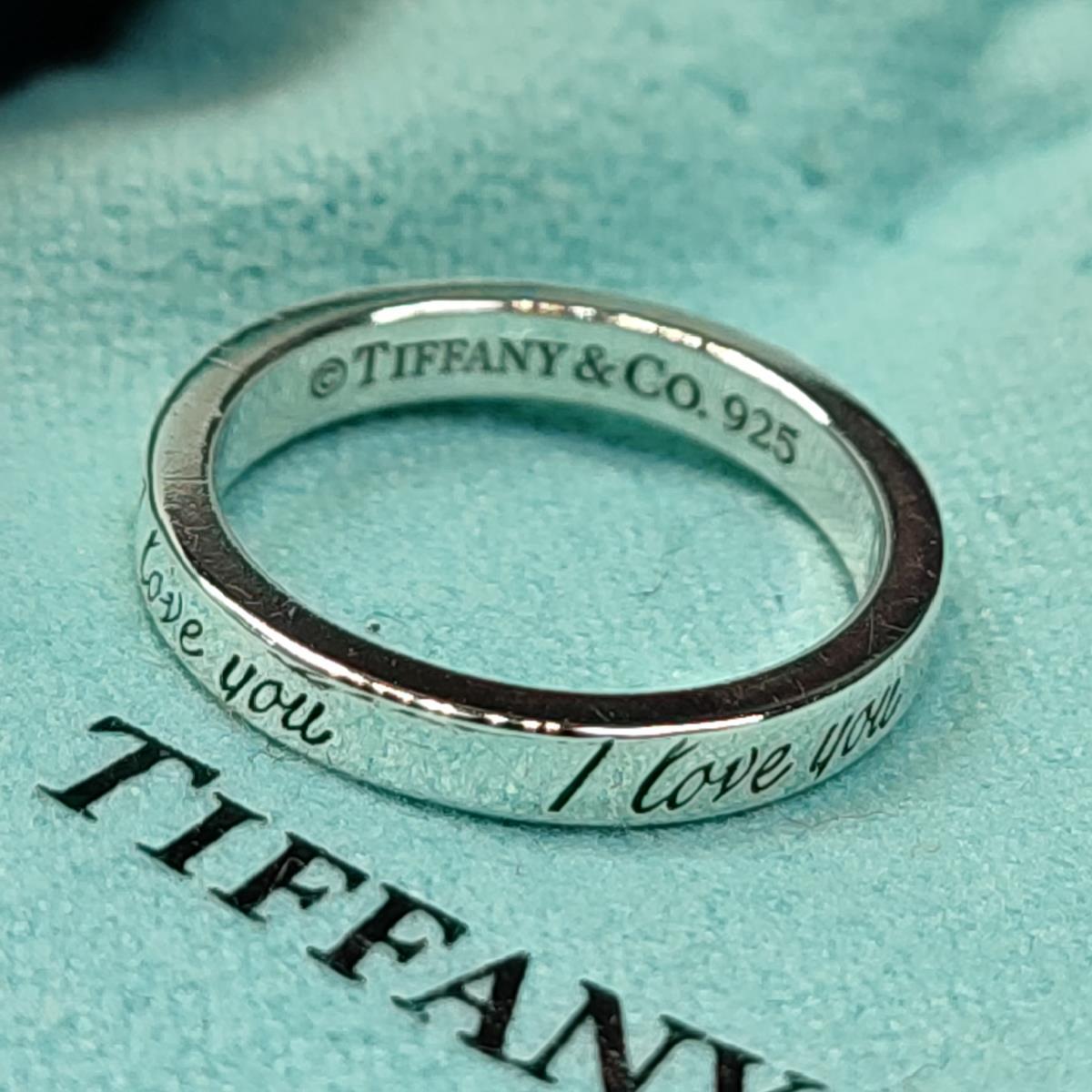 営業 TiffanyCo. iloveyou リング925 14号 nuseluj.com