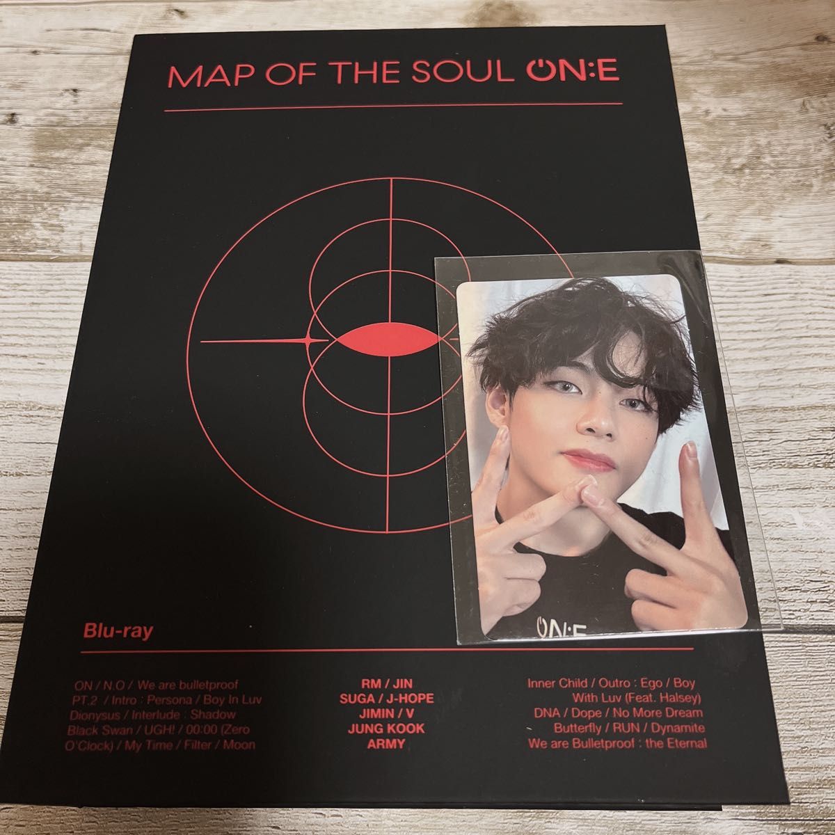 BTS テヒョン MAP OF THE SOUL ON:E 7枚セット テテ BTS MAP OF THE SOUL ON:E トレカ V テヒョン テテ Blu-ray