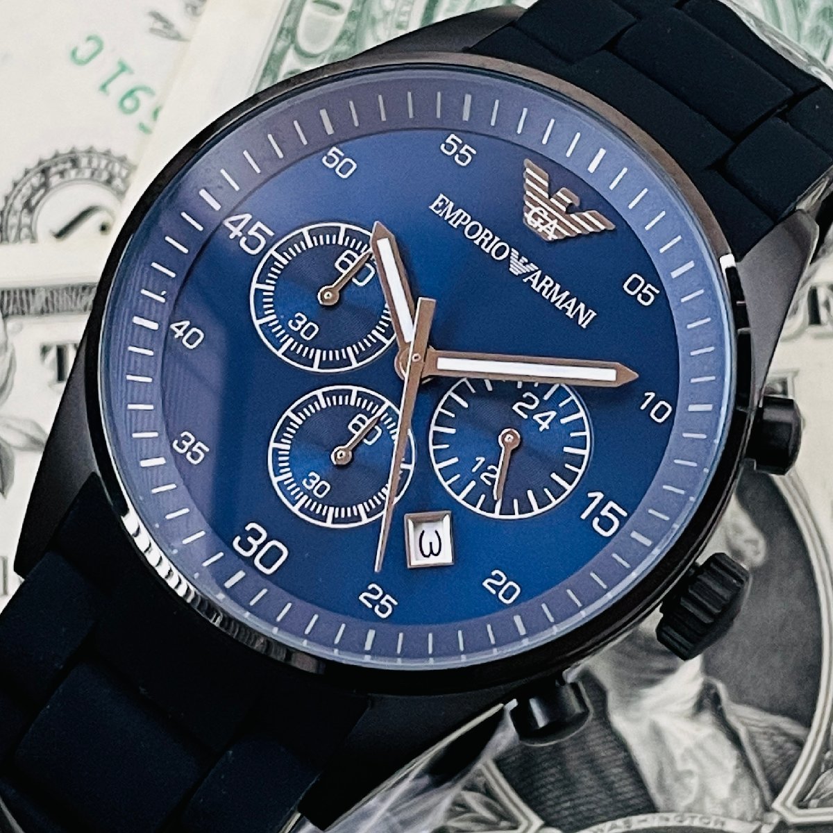 1円スタート EMPORIO ARMANIエンポリオ アルマーニAR5921メンズ腕時計 