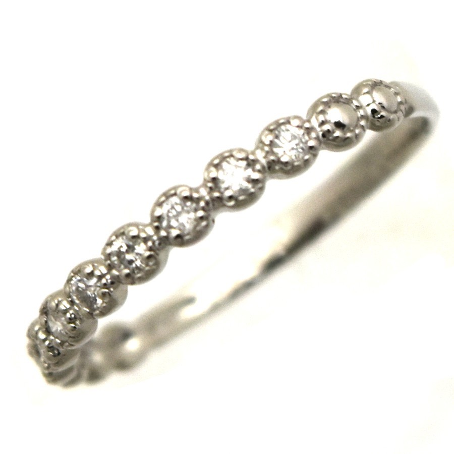 リング Pt900 ダイヤモンド0.11ct 重量1.3g サイズ11.5号 レディース