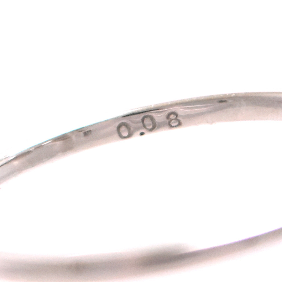 リング プラチナ900 ダイヤモンド 0.08ct 9号 鑑別書付き レディース ジュエリー 指輪