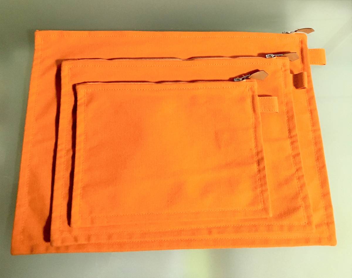 ◇使用感少◇HERMES エルメス◇ボラボラポーチ◇3点セット◇フラット