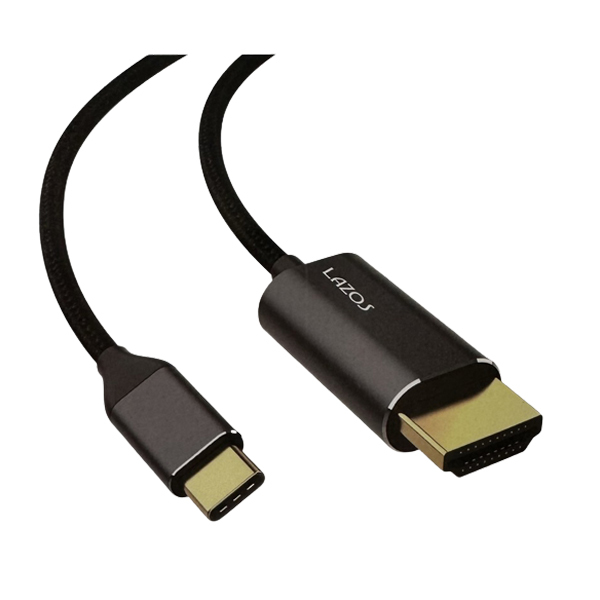 Type-C to HDMI オス ケーブル 変換ケーブル 1.8m Lazos L-CTH2/9739/送料無料_画像2