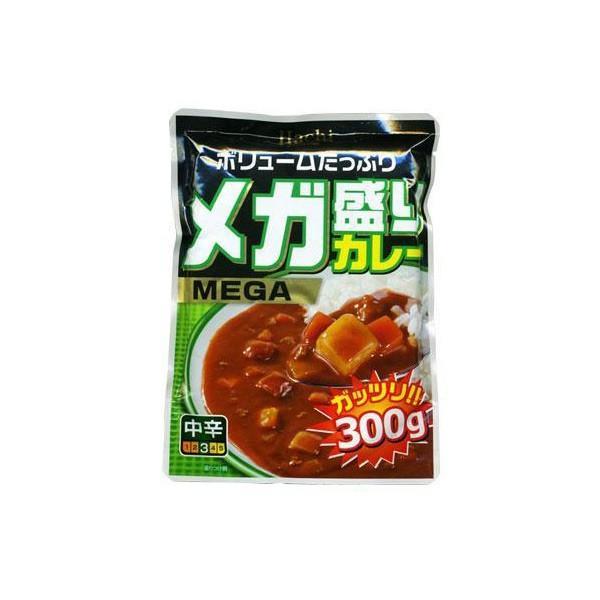 レトルトカレー メガ盛り 中辛 300gｘ１食 ハチ食品/送料無料_画像1