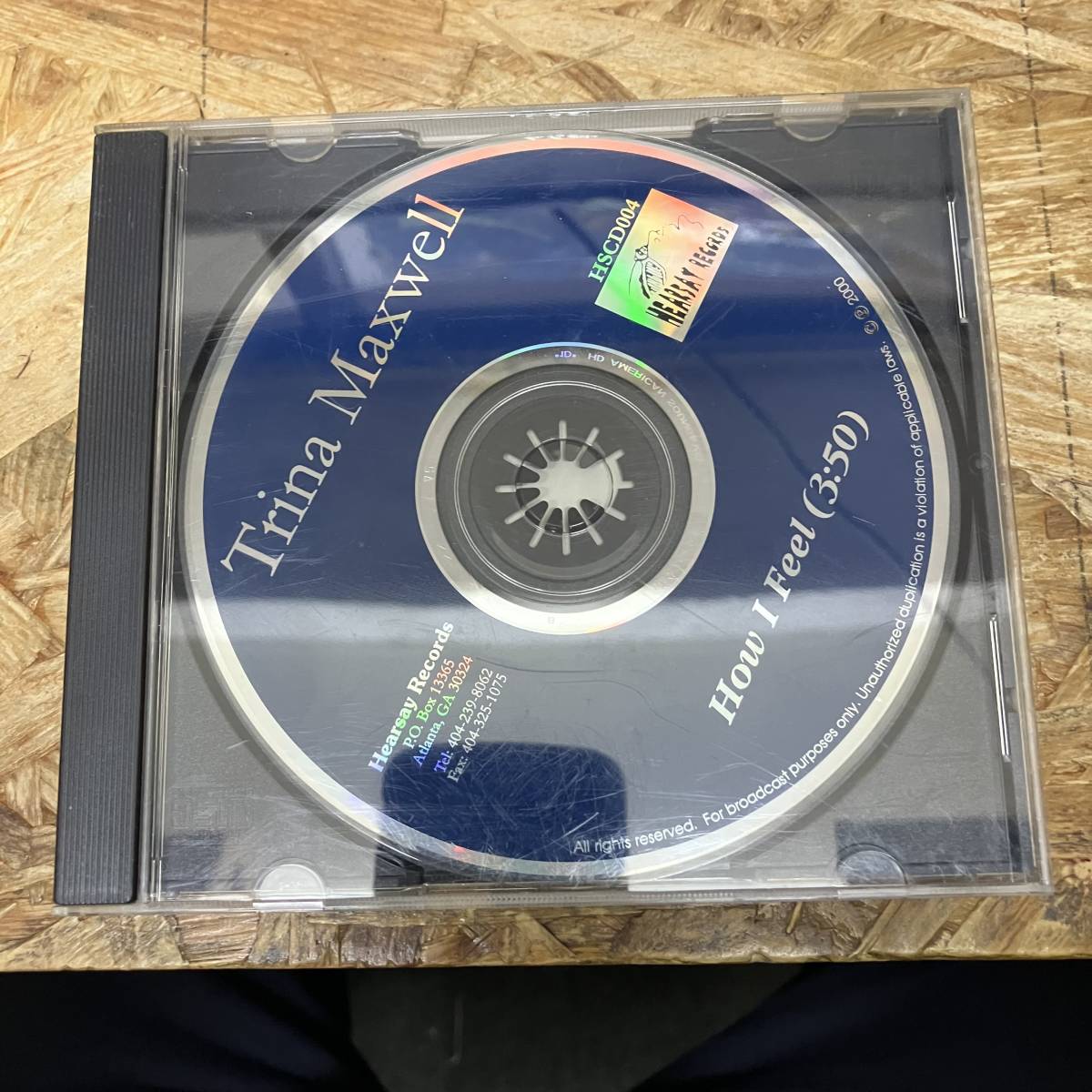 シ● HIPHOP,R&B TRINA MAXWELL - HOW I FEEL シングル,RARE CD 中古品_画像1