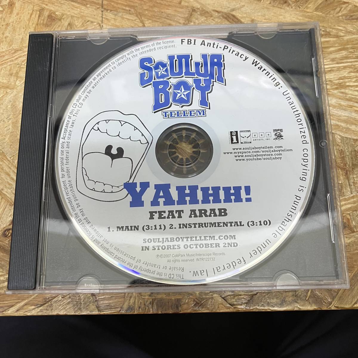 ◎ HIPHOP,R&B SOULJA BOY - YAHHH! INST,シングル CD 中古品_画像1