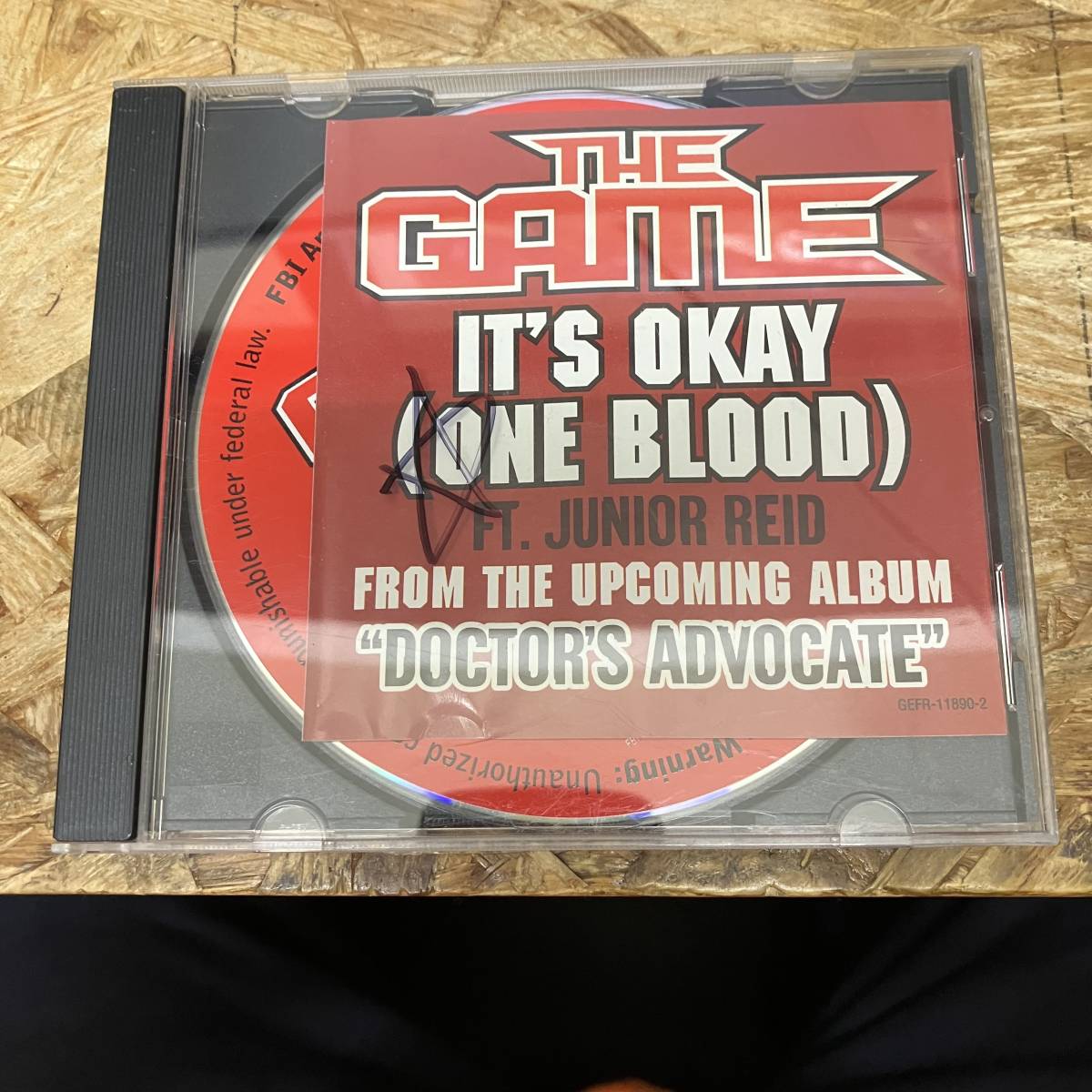 ◎ HIPHOP,R&B THE GAME - IT'S OKAY (ONE BLOOD) INST,シングル! CD 中古品_画像1