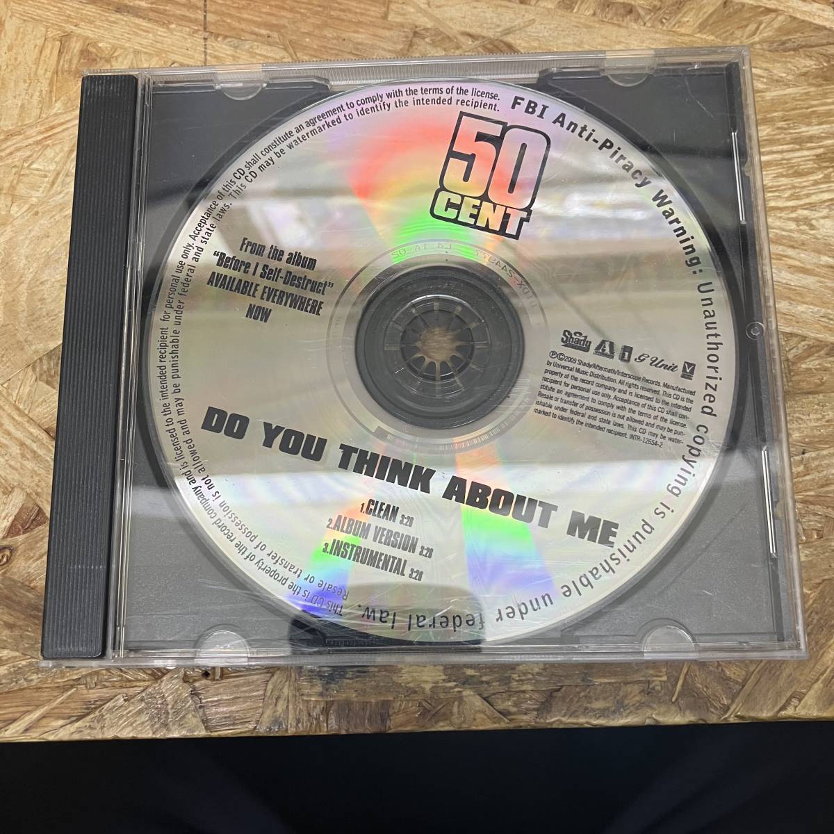 ◎ HIPHOP,R&B 50CENT - DO YOU THINK ABOUT ME INST,シングル CD 中古品_画像1