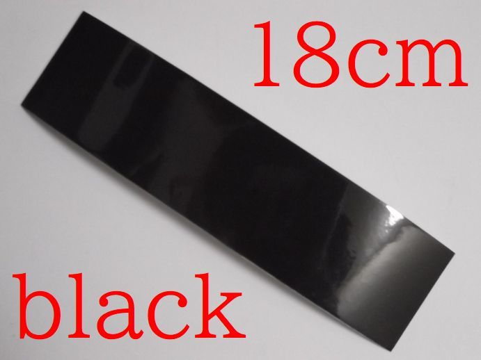 new reflector 反射テープ　black front １枚 幅１８㎝　黒　ステッカー　アクア　プリウス　ノート　フィット　送料無料(@^^)/~~~_画像1